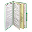 Smead Pressboard Classification Folders, Legal, Six-Section, Green, 10/Box Thumbnail 8