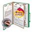 Smead Pressboard Classification Folders, Letter, Four-Section, Green, 10/Box Thumbnail 1