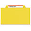 Smead Pressboard Classification Folders, Letter, Four-Section, Yellow, 10/Box Thumbnail 4