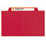 Smead Pressboard Classification Folders, Letter, Six-Section, Bright Red, 10/Box Thumbnail 10
