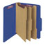 Smead 3" Expansion Classification Folder, 2/5 Cut, Letter, Eight-Section, Blue, 10/Box Thumbnail 8