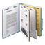 Smead Pressboard Classification Folders, Letter, Six-Section, Blue, 10/Box Thumbnail 10