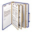 Smead 3" Expansion Classification Folder, 2/5 Cut, Letter, Eight-Section, Blue, 10/Box Thumbnail 9