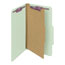 Smead Pressboard Classification Folders, Legal, Four-Section, Gray/Green, 10/Box Thumbnail 9