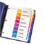 Avery Customizable Table of Contents Dividers, Printable, Preprinted 1-8  Multicolor Tabs, 6 ST/PK Thumbnail 1