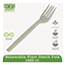 Eco-Products® Plant Starch Fork - 7", 50/PK, 20 PK/CT Thumbnail 1