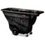 Rubbermaid® Commercial Tilt Dump Truck, 850 lbs 1/2 Cubic Yard Heavy Load Capacity with Wheels, Black Thumbnail 1