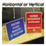 NuDell™ Clear Plastic Sign Holder, Stand-Up, Slanted, 8 1/2 x 11 Thumbnail 2