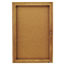 Quartet Enclosed Bulletin Board, Natural Cork/Fiberboard, 24 x 36, Oak Frame Thumbnail 3