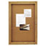 Quartet® Enclosed Bulletin Board, Natural Cork/Fiberboard, 24 x 36, Oak Frame Thumbnail 1
