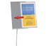 Quartet® Designer Sign Stand, Steel, 11 x 17, Silver Thumbnail 4