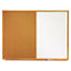 Quartet® Bulletin/Dry-Erase Board, Melamine/Cork, 48 x 36, White/Brown, Oak Finish Frame Thumbnail 1