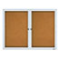Quartet® Enclosed Cork Bulletin Board, Cork/Fiberboard, 48" x 36", Silver Aluminum Frame Thumbnail 2