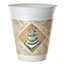 Dart® Cafe Cups, Foam, 8oz, Brown/White with Green Accents, 25/Pack Thumbnail 1