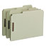 Smead Recycled Pressboard Fastener Folders, Letter, 1" Exp., Gray/Green, 25/Box Thumbnail 2