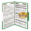Smead Folders, Two Fasteners, 1/3 Cut Assorted Top Tab, Legal, Green, 50/Box Thumbnail 8