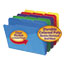 Smead Slash Pocket Poly File Folders, 1/3 Cut Top Tab, Letter, Assorted, 30/Box Thumbnail 1