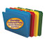 Smead Waterproof Poly File Folders, 1/3 Cut Top Tab, Letter, Assorted, 24/Box Thumbnail 1