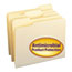 Smead Antimicrobial One-Ply File Folders, 1/3 Cut Top Tab, Letter, Manila, 100/Box Thumbnail 1