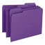 Smead File Folders, 1/3 Cut Top Tab, Letter, Purple, 100/Box Thumbnail 1