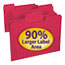 Smead SuperTab Colored File Folders, 1/3 Cut, Letter, Red, 100/Box Thumbnail 1