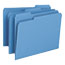 Smead File Folders, 1/3 Cut Top Tab, Letter, Blue, 100/Box Thumbnail 3