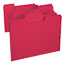 Smead SuperTab Colored File Folders, 1/3 Cut, Letter, Red, 100/Box Thumbnail 5