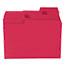 Smead SuperTab Colored File Folders, 1/3 Cut, Letter, Red, 100/Box Thumbnail 9
