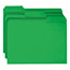 Smead File Folders, 1/3 Cut Top Tab, Letter, Green, 100/Box Thumbnail 3