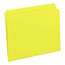 Smead File Folders, Straight Cut, Reinforced Top Tab, Letter, Yellow, 100/Box Thumbnail 2
