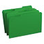 Smead File Folders, 1/3 Cut Top Tab, Legal, Green, 100/Box Thumbnail 1