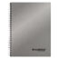 Cambridge Side-Bound Guided Business Notebook, 7 1/4 x 9 1/2, Silver, 80 Sheets Thumbnail 1
