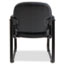 Alera Alera Genaro Series Half-Back Sled Base Guest Chair, 25" x 24.80" x 33.66", Black Thumbnail 4