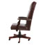 Alera Alera Traditional Series High-Back Chair, Supports 275 lb, 18.7" to 22.63" Seat, Oxblood Burgundy Seat/Back, Mahogany Base Thumbnail 4
