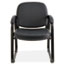 Alera Alera Genaro Series Half-Back Sled Base Guest Chair, 25" x 24.80" x 33.66", Black Thumbnail 3