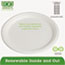 Eco-Products® Renewable & Compostable Sugarcane Plates - 10" , 50/PK, 10 PK/CT Thumbnail 2