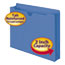 Smead Colored File Jackets with Reinforced Double-Ply Tab, Letter, 11 Pt, Blue, 50/Box Thumbnail 1