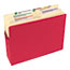 Smead 3 1/2" Exp Colored File Pocket, Straight Tab, Letter, Red Thumbnail 4