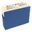 Smead 3 1/2" Exp Colored File Pocket, Straight Tab, Letter, Blue Thumbnail 4