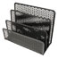 Artistic Urban Collection Punched Metal Letter Sorter, 6 1/2 x 3 1/4 x 5 1/2, Black Thumbnail 2