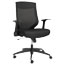 Alera Alera EB-K Series Synchro Mid-Back Flip-Arm Mesh Chair, Supports Up to 275 lb, 18.5“ to 22.04" Seat Height, Black Thumbnail 1