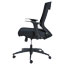 Alera Alera EB-K Series Synchro Mid-Back Flip-Arm Mesh Chair, Supports Up to 275 lb, 18.5“ to 22.04" Seat Height, Black Thumbnail 3