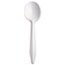Dart® Style Setter Spoons, White, Polypropylene, Mediumweight, 5.6", 1000/CS Thumbnail 1
