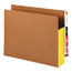 Smead 3 1/2" Exp File Pockets, Straight Tab, Letter, Yellow, 10/Box Thumbnail 1