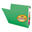 Smead Colored File Folders, Straight Cut, Reinforced End Tab, Letter, Green, 100/Box Thumbnail 1