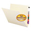 Smead Straight Cut End Tab Folders, 9 1/2 Inch Front, Letter, Manila, 100/Box Thumbnail 1
