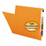 Smead Colored File Folders, Straight Cut, Reinforced End Tab, Letter, Orange, 100/Box Thumbnail 1