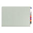 Smead Pressboard End Tab Classification Folder, Legal, Six-Section, Gray/Green, 10/Box Thumbnail 2