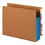 Smead 3 1/2" Exp File Pockets, Straight Tab, Letter, Blue, 10/Box Thumbnail 1