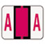 Smead A-Z Color-Coded Bar-Style End Tab Labels, Letter A, Red, 500/Roll Thumbnail 1